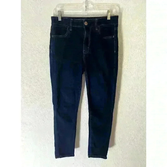 American Eagle Jeggings size 6 Regular Womens Blue Supper Stretch Tapered Leg - Picture 1 of 9